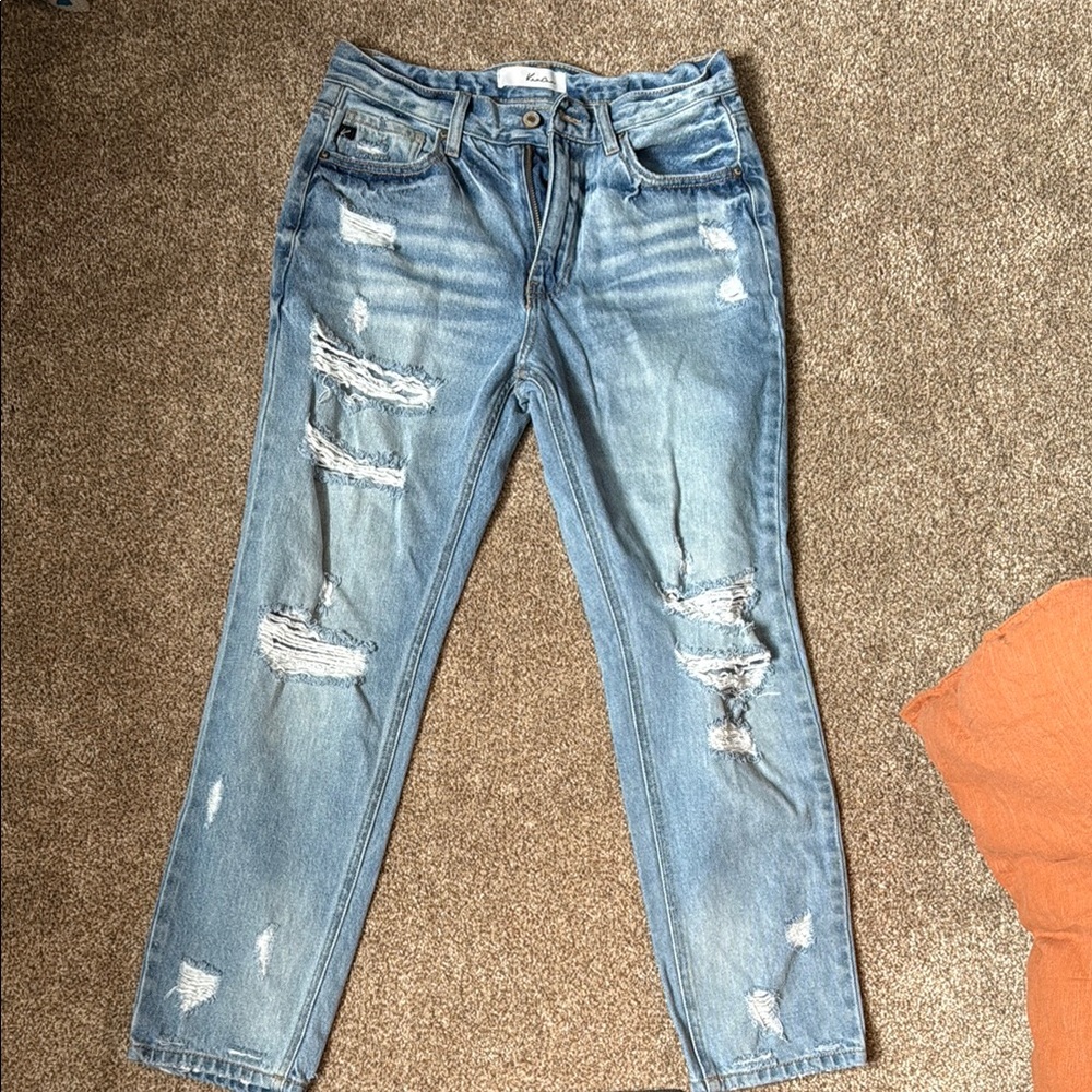 Distressed KanCan Blue Jeans